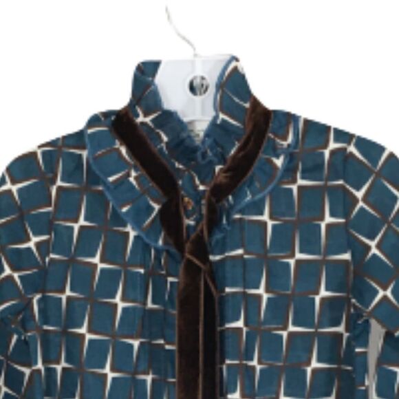 Bleu Comme Gris Paris Cross Petrol Girls Top Size 5 - Picture 3 of 6